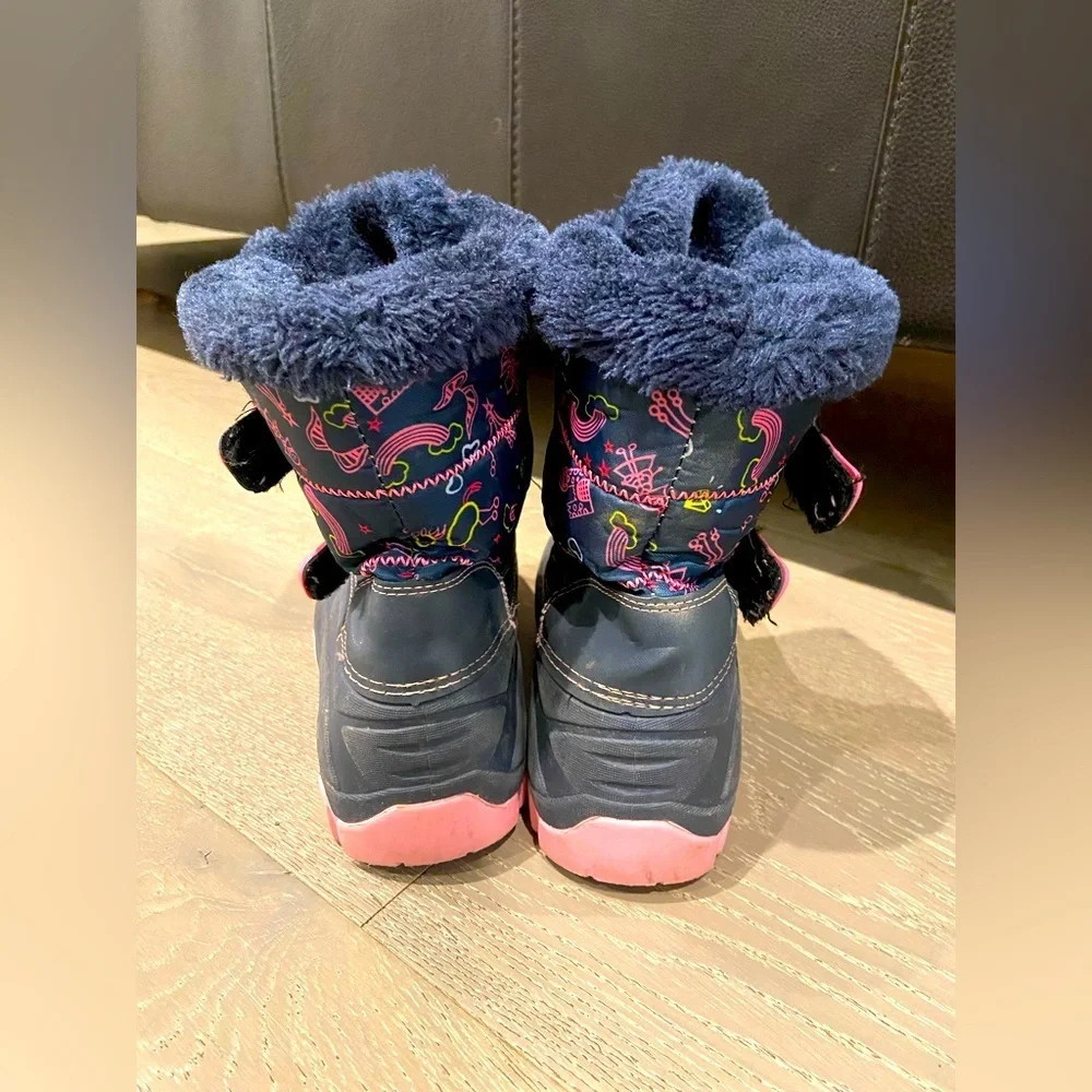 Kids warm snow boots